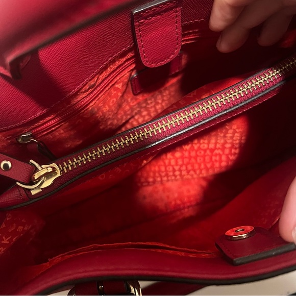 Kate Spade Red Satchel Structured Design - Picture 3 of 4